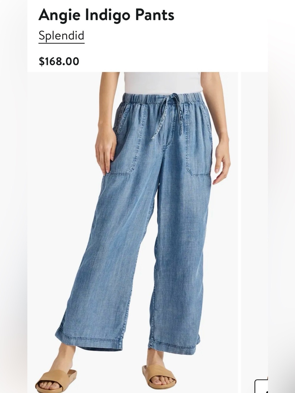 Splendid Angie Indigo Pants
